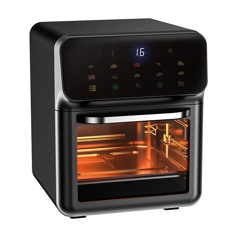 Digital Airfryer med Fönster – 12L Varmluftsfritös för Hälsosam Matlagning med Touchskärm