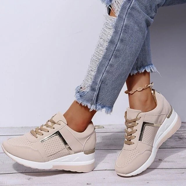 Ortopediska damsneakers med dämpning och fotvalvsstöd – Valora