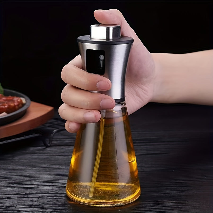 Stor sprayflaska för olja – Tryckbehållare i glas och rostfritt stål 304, BPA-fri MILA Sverige