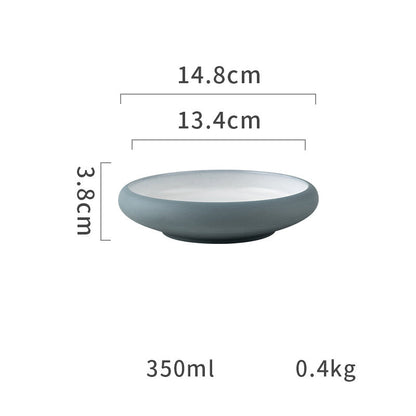 Keramik Tallrik – Matt färgad yta – Ugnsfast & diskmaskinssäker – 15/20/24 cm – Tygform-serien