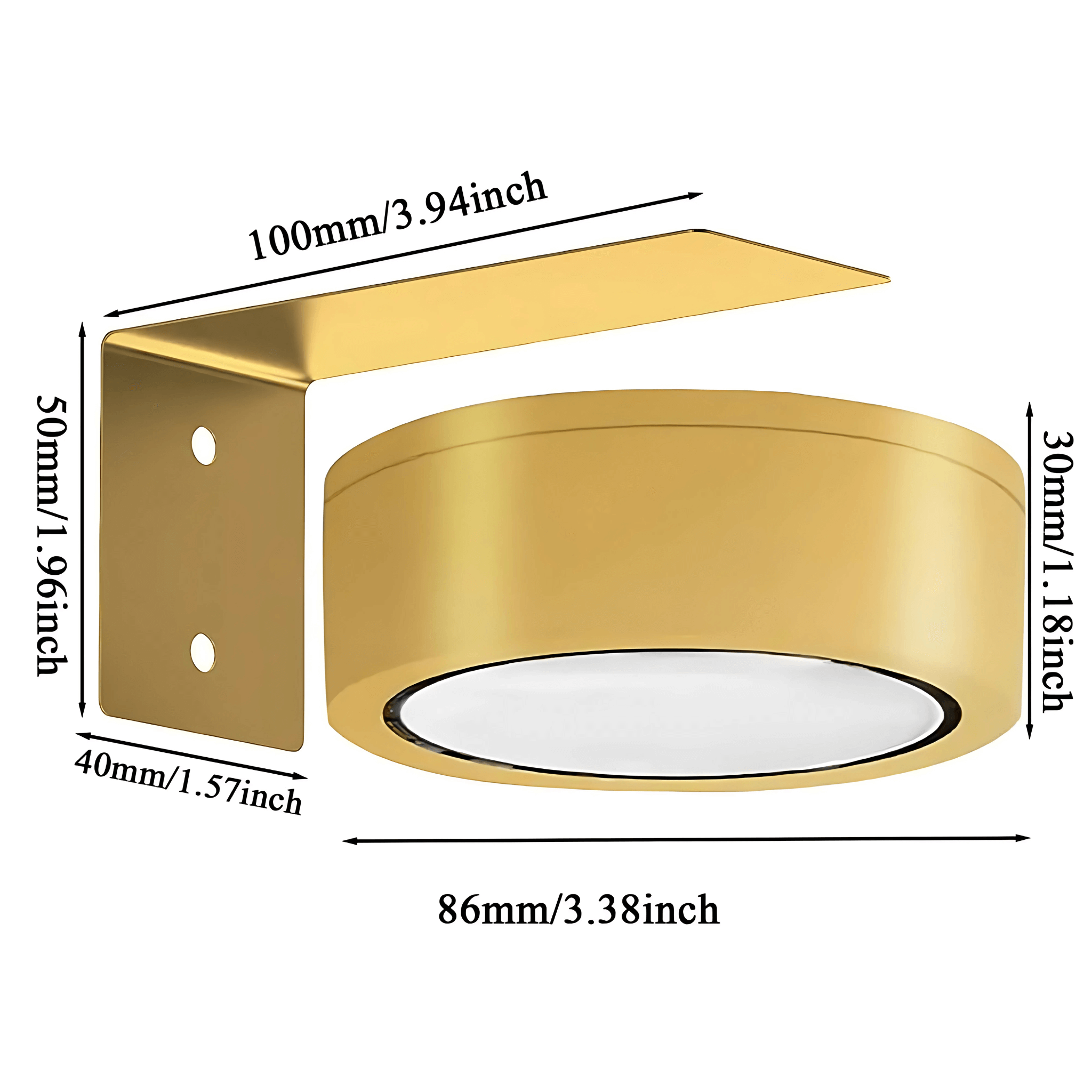 LINA – 2-pack LED Vägglampor i Svart & Guld med 13 Färglägen, Magnetfäste & Fjärrkontroll