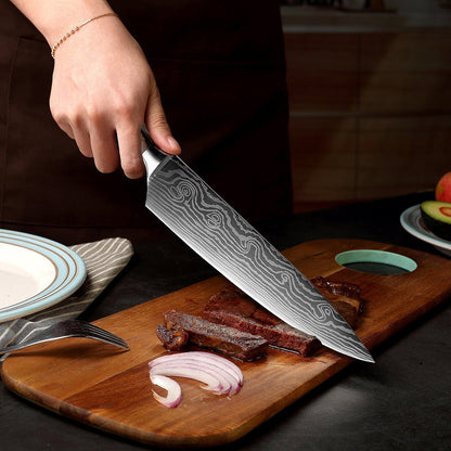 Ikigai Professionellt Knivset – Japanska Chefsknivar i Premium Rostfritt Stål Hemnix