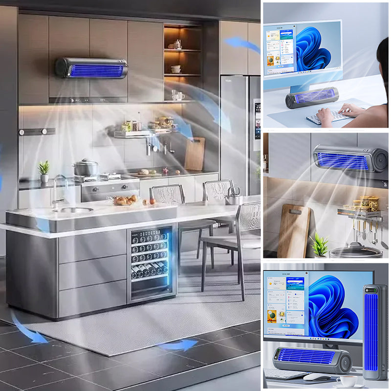 AirWave – Bärbar uppladdningsbar luftkonditionering med 12 timmars batteritid