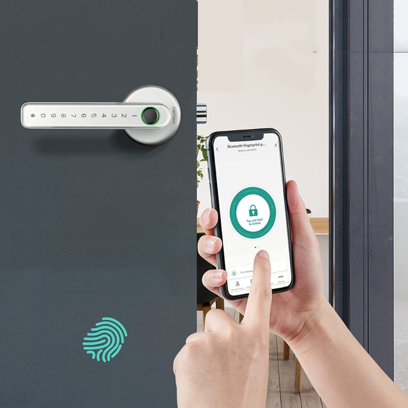 Smart Dörrknopp med Fingeravtryck - Säkerhet och Bekvämlighet i Ett Carvallo