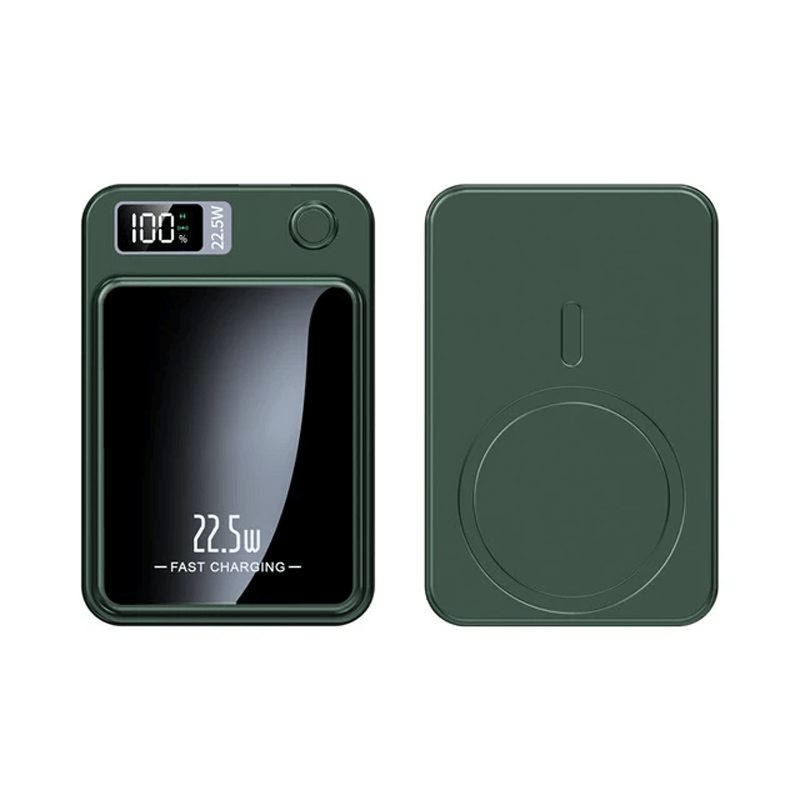 10000mAh Trådlös Magnetisk Powerbank-Powerbank-BB-Grön-Hemnix