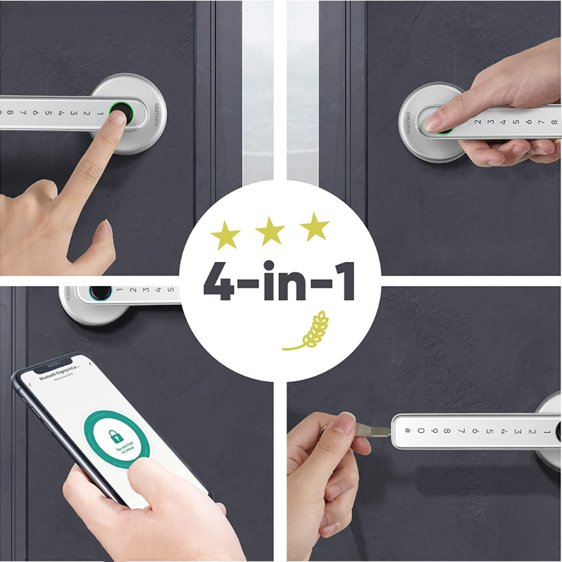 Smart Dörrknopp med Fingeravtryck - Säkerhet och Bekvämlighet i Ett Carvallo