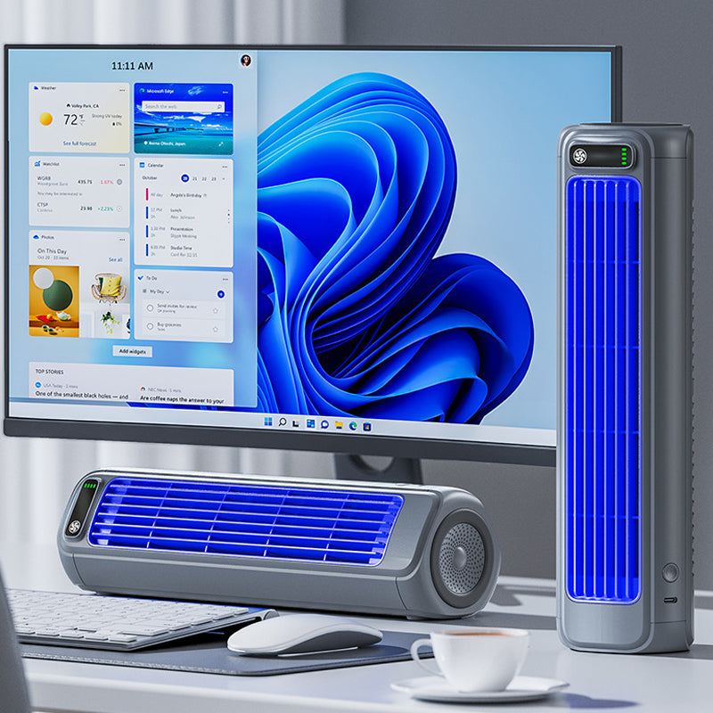 AirWave – Bärbar uppladdningsbar luftkonditionering med 12 timmars batteritid