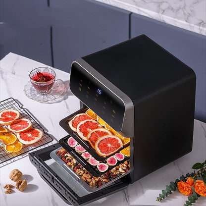 Digital Airfryer med Fönster – 12L Varmluftsfritös för Hälsosam Matlagning med Touchskärm