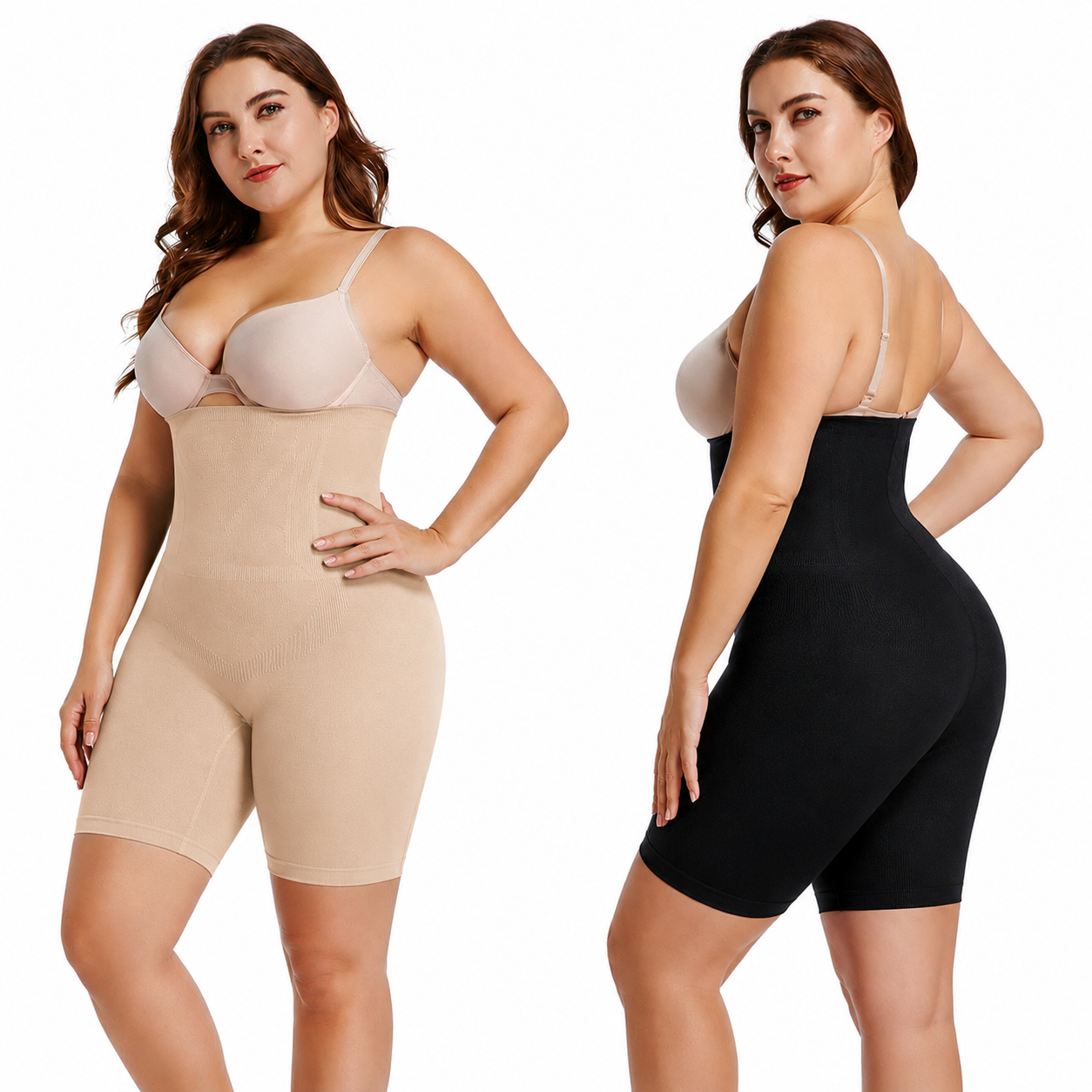 Högmidjade Shapeshorts för Kvinnor - Bekväma och Formande