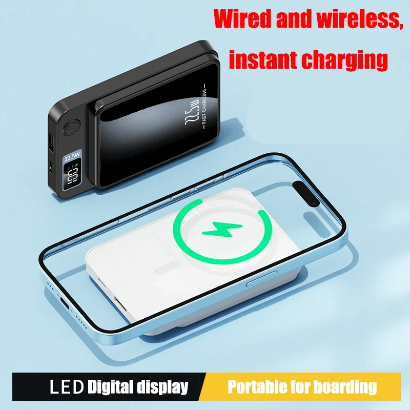 10000mAh Trådlös Magnetisk Powerbank-Powerbank-BB-Hemnix