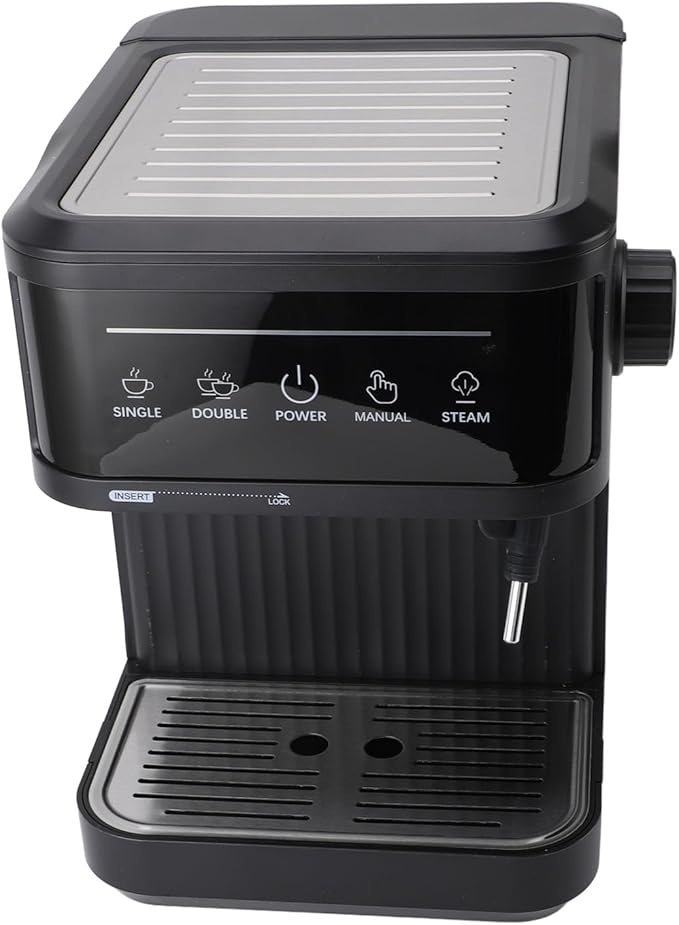 Halvautomatisk Espressomaskin med Mjölkskummare – 1,5L – Manuell – 850W – Baristakvalitet