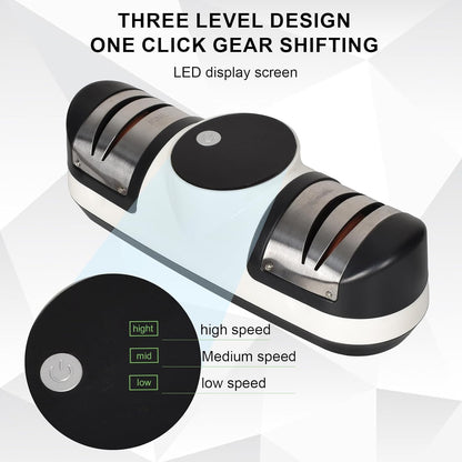 Elektrisk knivslip med 3 hastigheter och LED-display – EdgeMaster