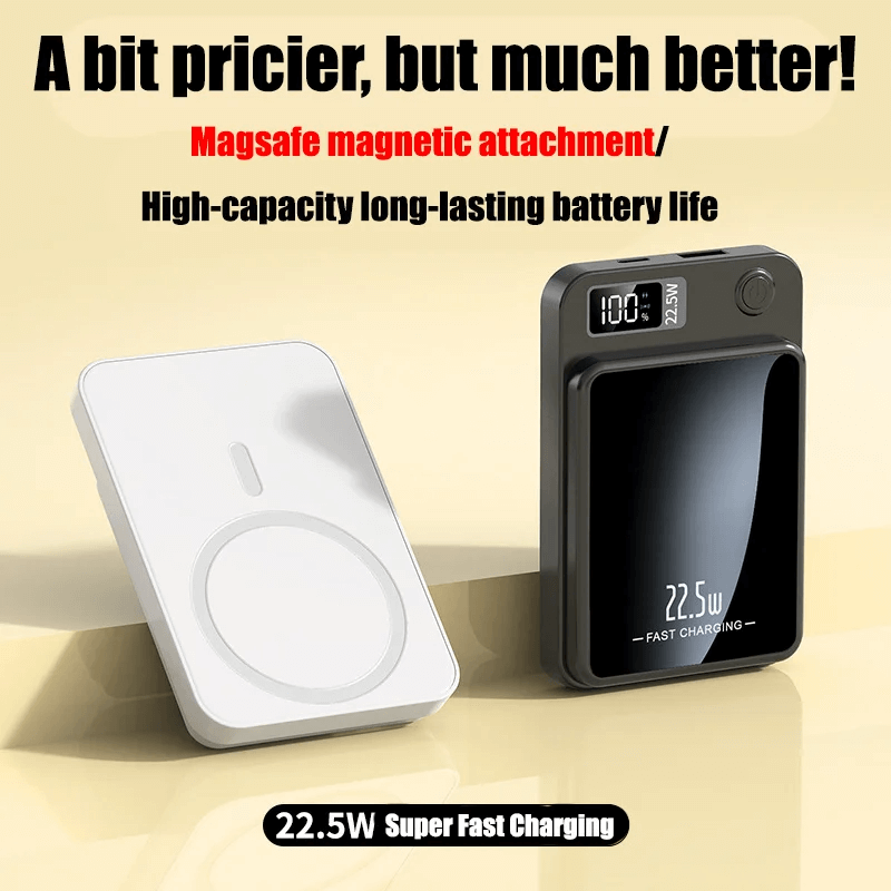 10000mAh Trådlös Magnetisk Powerbank-Powerbank-BB-Hemnix
