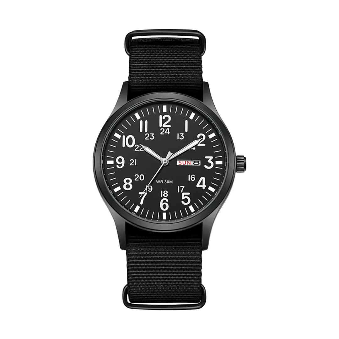 Herrklocka Outdoor – Vattentålig 100m, Rep-resistant Safirglas