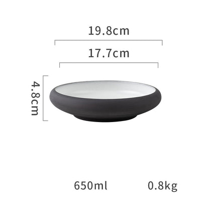 Keramik Tallrik – Matt färgad yta – Ugnsfast & diskmaskinssäker – 15/20/24 cm – Tygform-serien