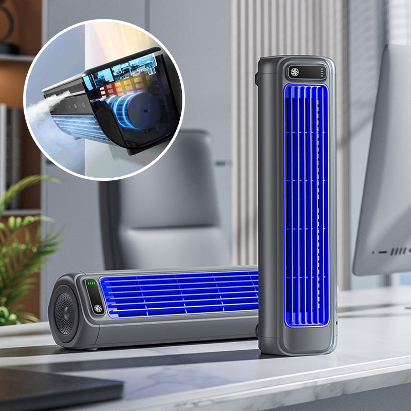 AirWave – Bärbar uppladdningsbar luftkonditionering med 12 timmars batteritid