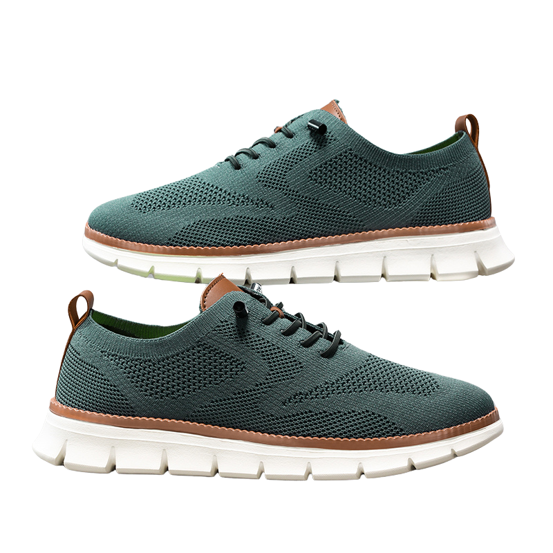 "Andningsbara herrsneakers med EVA-sula, vit meshovandel för bättre ventilation och komfort, halkfri design."