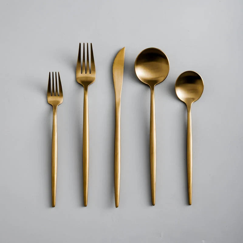 Bestickset i Rostfritt Stål – 24 Delar | Elegant och Tidlös Design