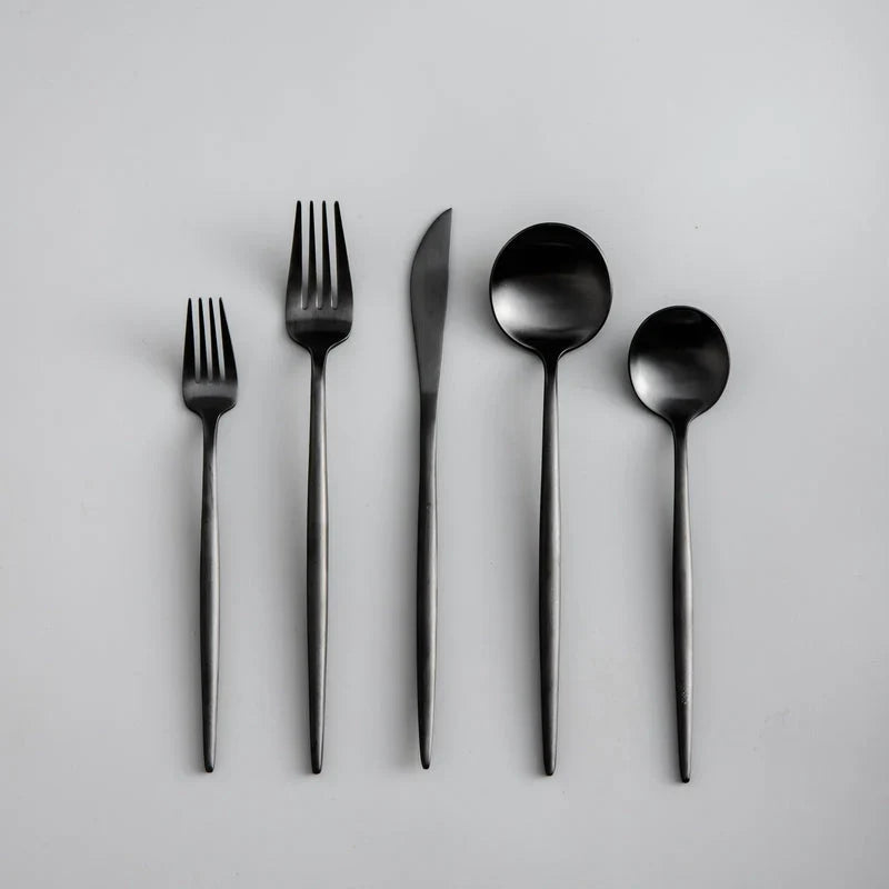Bestickset i Rostfritt Stål – 24 Delar | Elegant och Tidlös Design