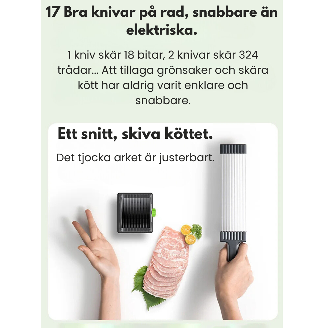 Manuell Köttskärare i Rostfritt Stål – Precisionsverktyg för Kött & Skivning i Hemmaköket