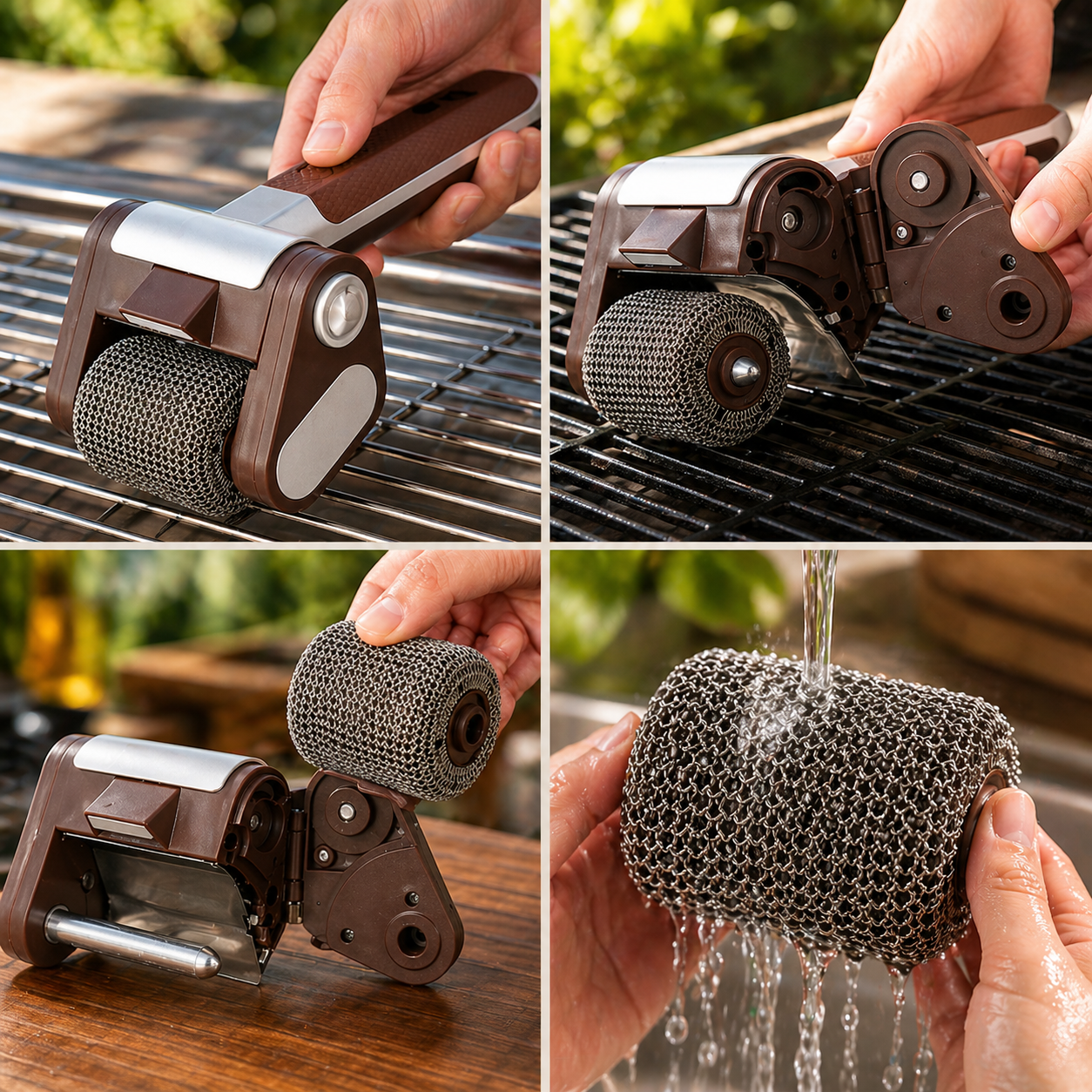 Elektrisk Grillborste Trådlös – Kraftfull BBQ Grillrengörare för Snabb & Enkel Grill Rengöring