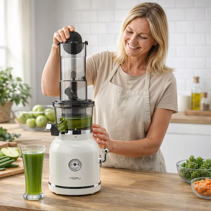 Elektrisk Juicemaskin - Kallpressad Juicepress 180W (220V)