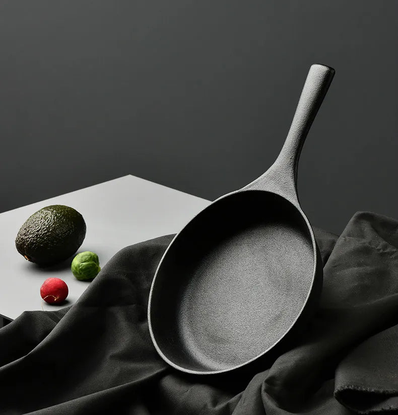Gjutjärn Stekpanna in Black Ø19 cm with Handle, ideal for all hobs and ovens