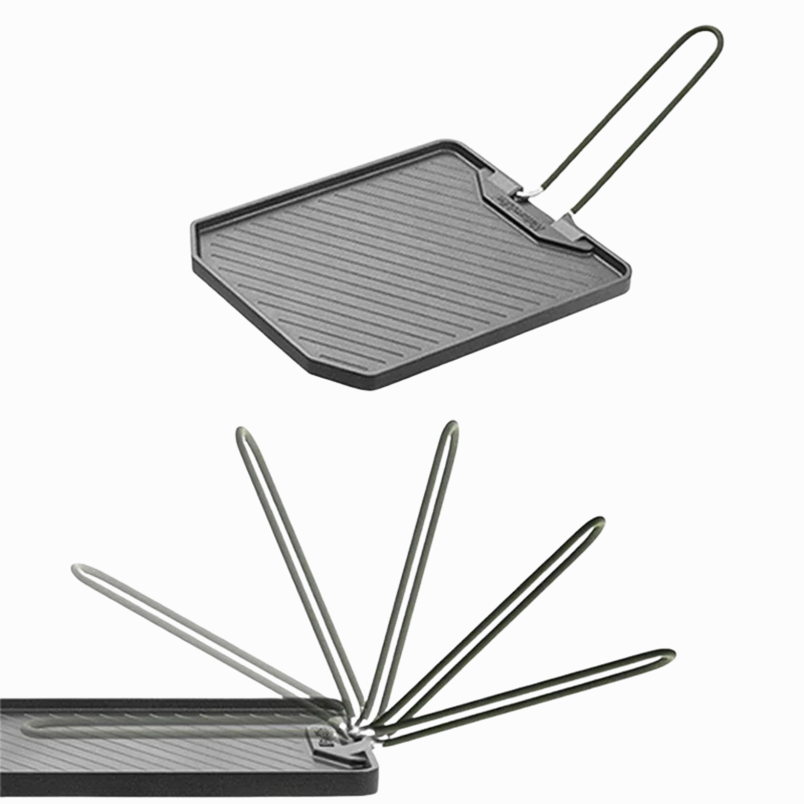 Grillpanna i Gjutjärn – Stekplatta för Induktionshäll | Robust & Elegant Design