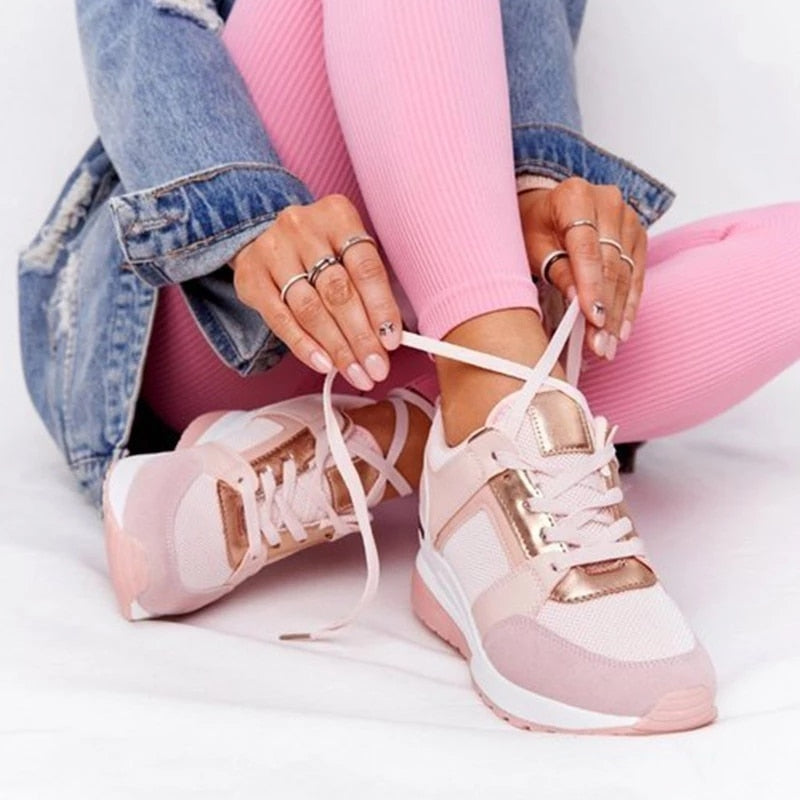 Ortopediska damsneakers med dämpning och fotvalvsstöd – Valora