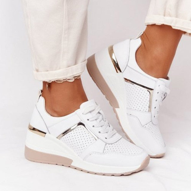 Ortopediska damsneakers med dämpning och fotvalvsstöd – Valora