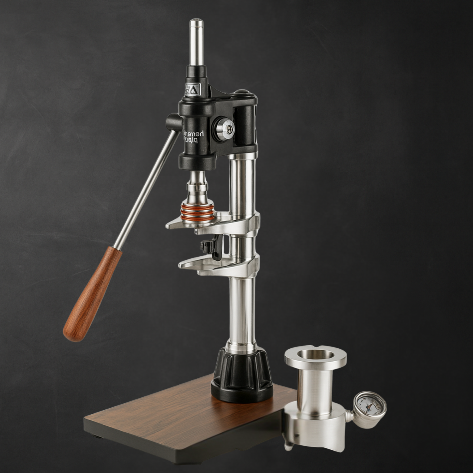 Handpress Espressomaskin i Rostfritt Stål – Pumptryck – Manuell Barista Kaffepress – Lätt att Rengöra – Kompakt Design