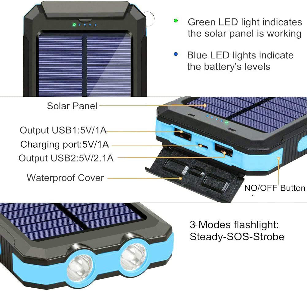 20000mAh Solenergi Powerbank Carvallo