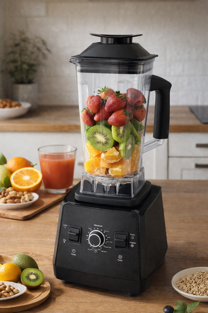 Höghastighets Blender 2400W – Perfekt för Smoothie, Juice & Sojamjölk
