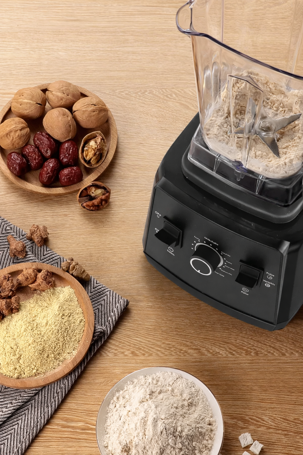 Höghastighets Blender 2400W – Perfekt för Smoothie, Juice & Sojamjölk