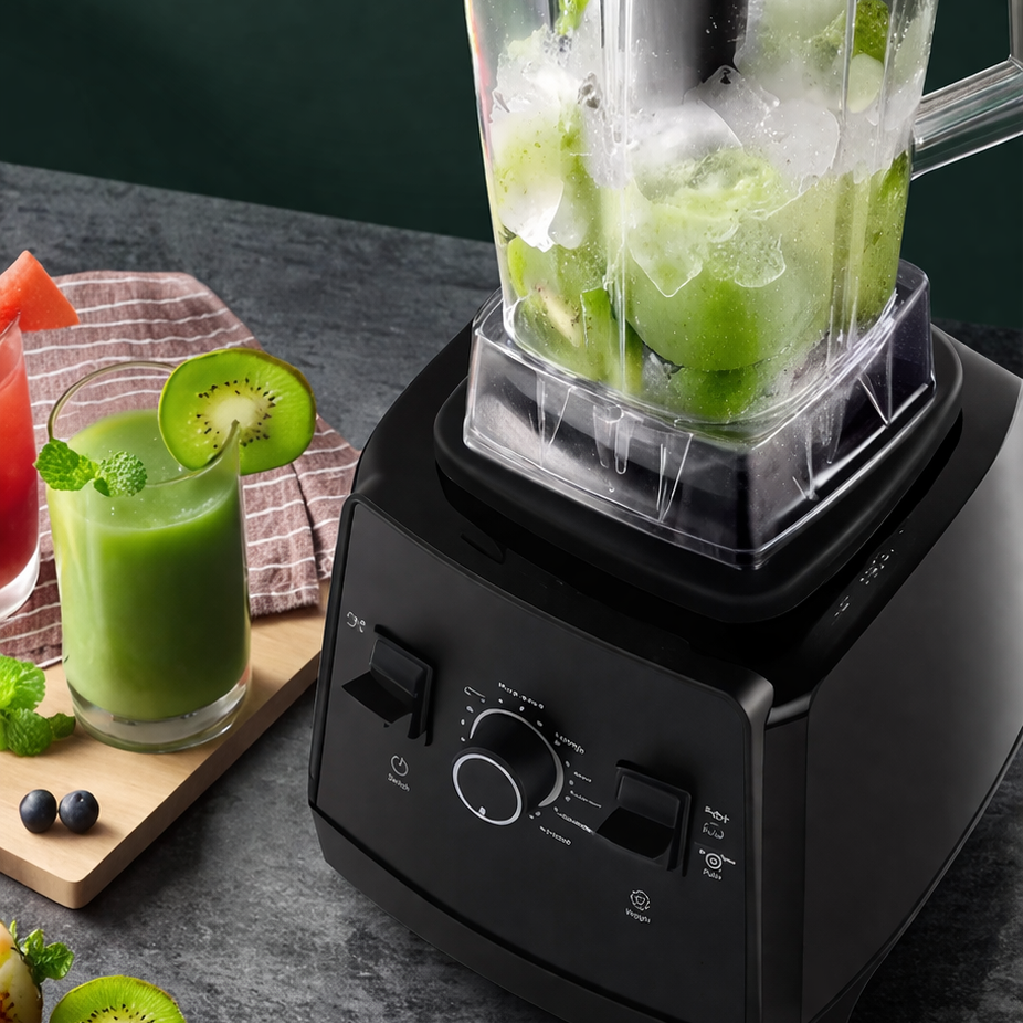 Höghastighets Blender 2400W – Perfekt för Smoothie, Juice & Sojamjölk