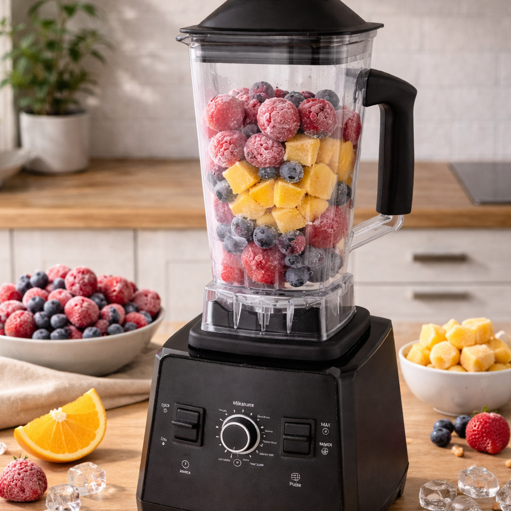 Höghastighets Blender 2400W – Perfekt för Smoothie, Juice & Sojamjölk