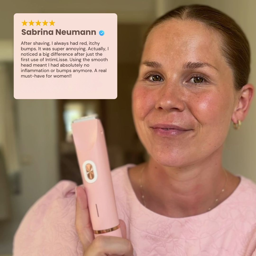 Intimrakapparat | Trådlös elektrisk rakapparat | Skonsam våt och torr rakning | IntimLisse