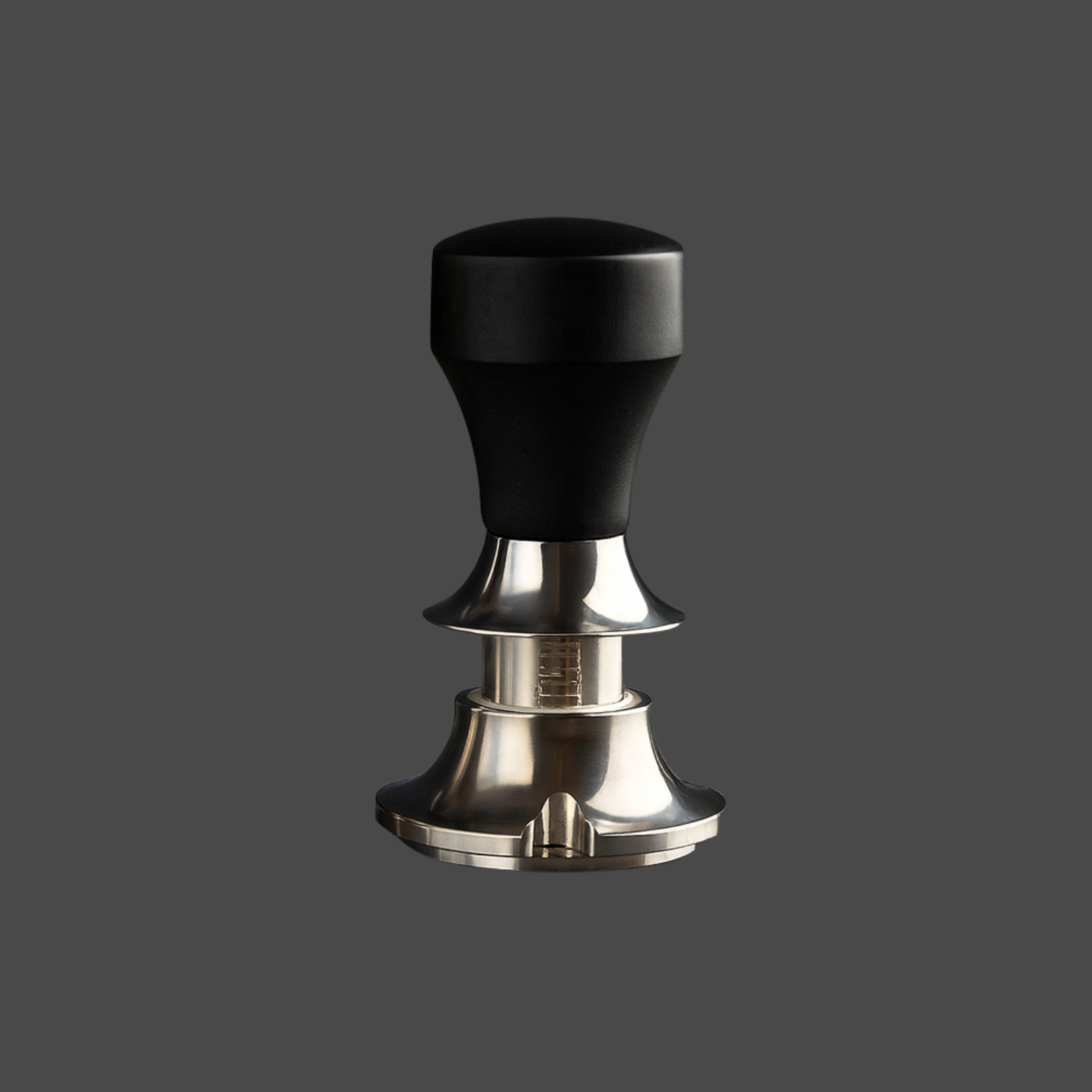 Rostfritt stål tamper 58 mm, justerbart för espresso och kaffemaskin, idealiskt för barista och hemmabarister.