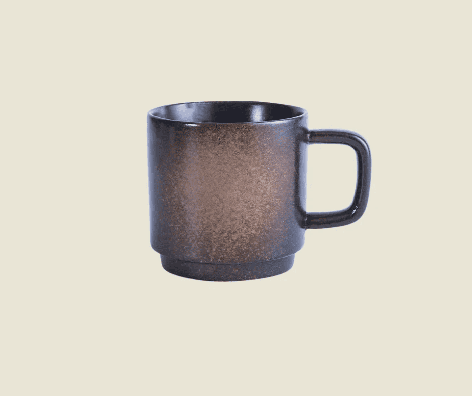 Vintage ceramic coffee mugs in 300 ml, durable set in multiple colors