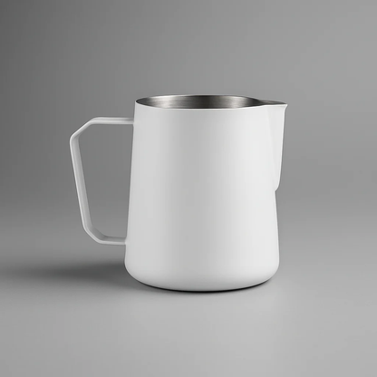 Mjölkkanna 450 ml i Rostfritt Stål – Nordisk Stil Mjölkskumningskanna för Espresso, Latte & Cappuccino