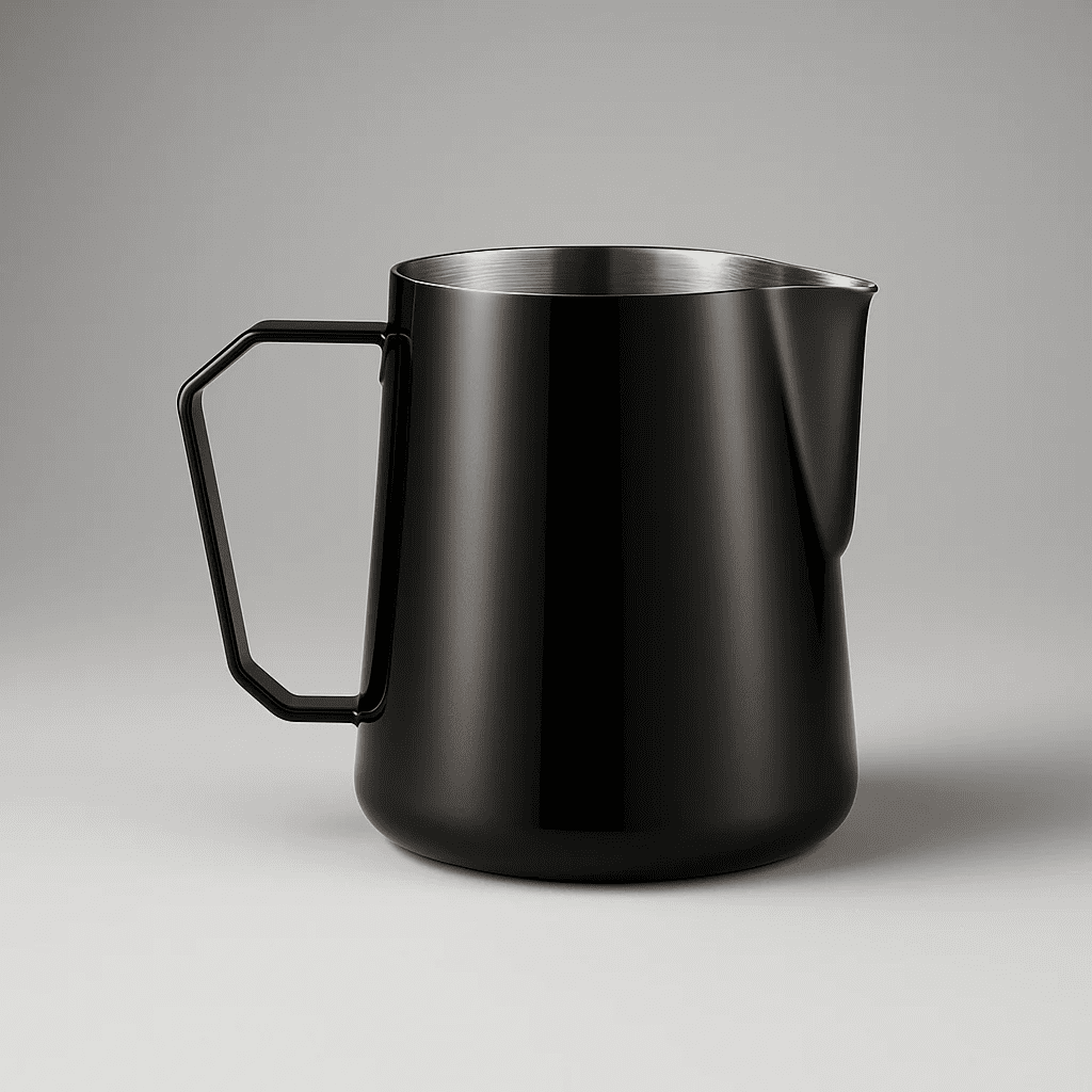Mjölkkanna 450 ml i Rostfritt Stål – Nordisk Stil Mjölkskumningskanna för Espresso, Latte & Cappuccino