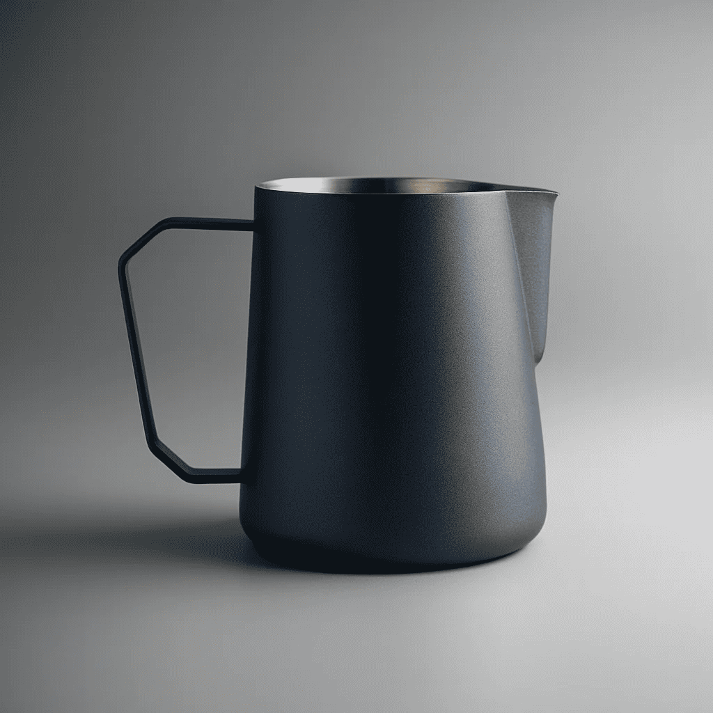 Mjölkkanna 450 ml i Rostfritt Stål – Nordisk Stil Mjölkskumningskanna för Espresso, Latte & Cappuccino