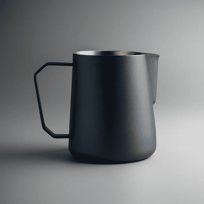 Mjölkkanna 450 ml i Rostfritt Stål – Nordisk Stil Mjölkskumningskanna för Espresso, Latte & Cappuccino