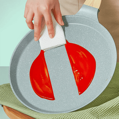 Professional Non-stick Crêpe Pan, 26cm, Wooden Handle, Perfect for Pannkakspanna