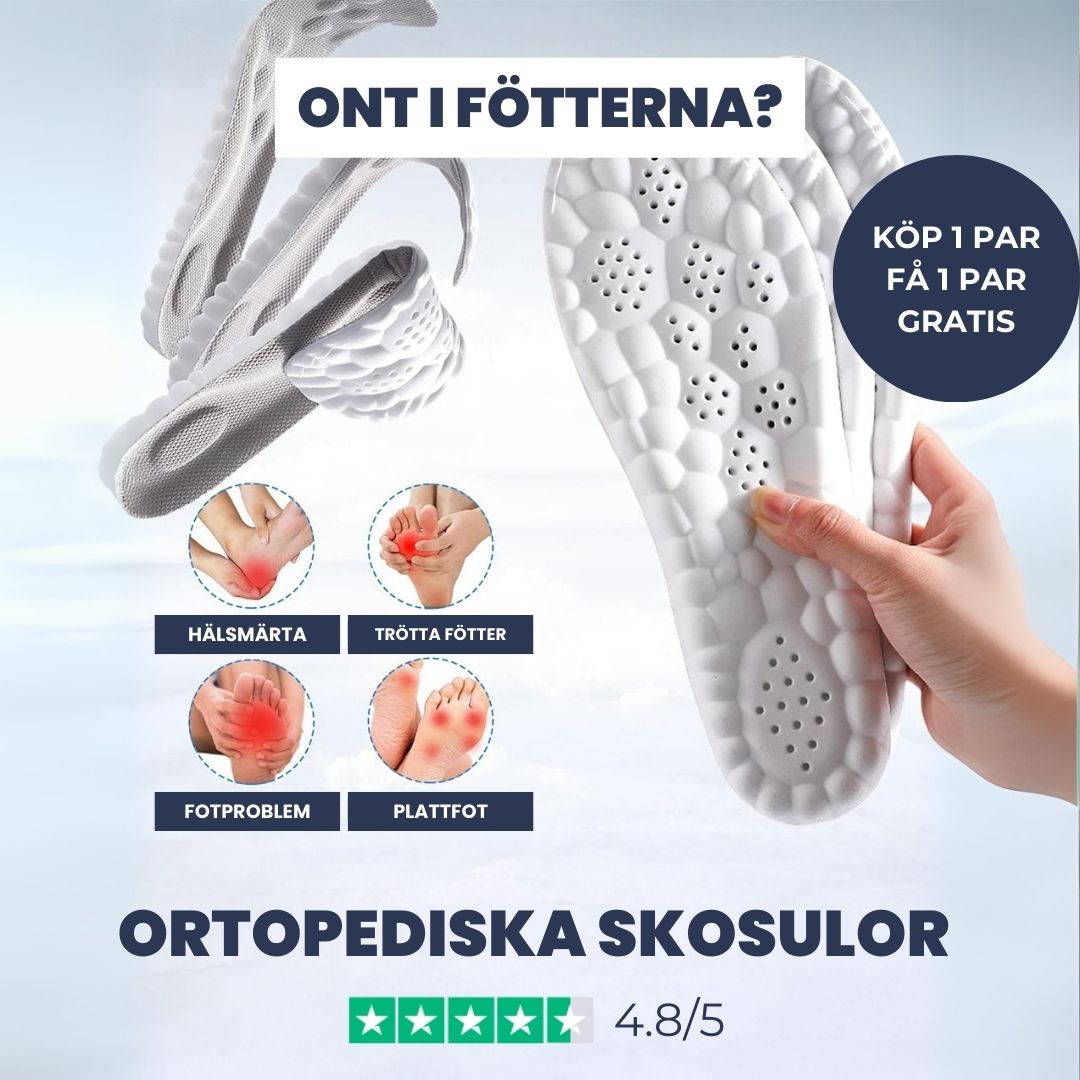 OrtoCloud 4D skoinlägg för hälsporre och fotvärk