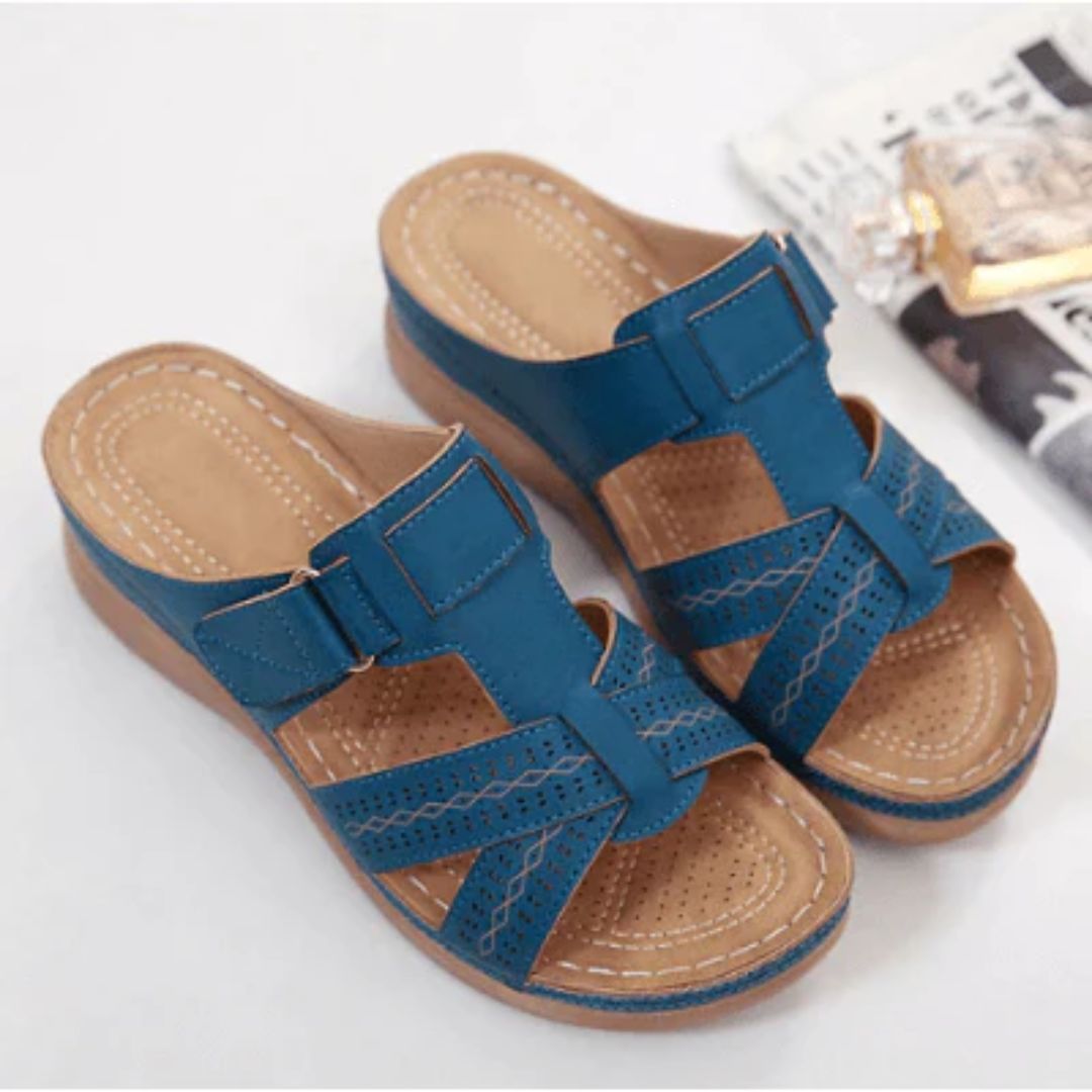 Slip-on Sandaler med Formad Innersula – Komfort & Stil för Kvinnor