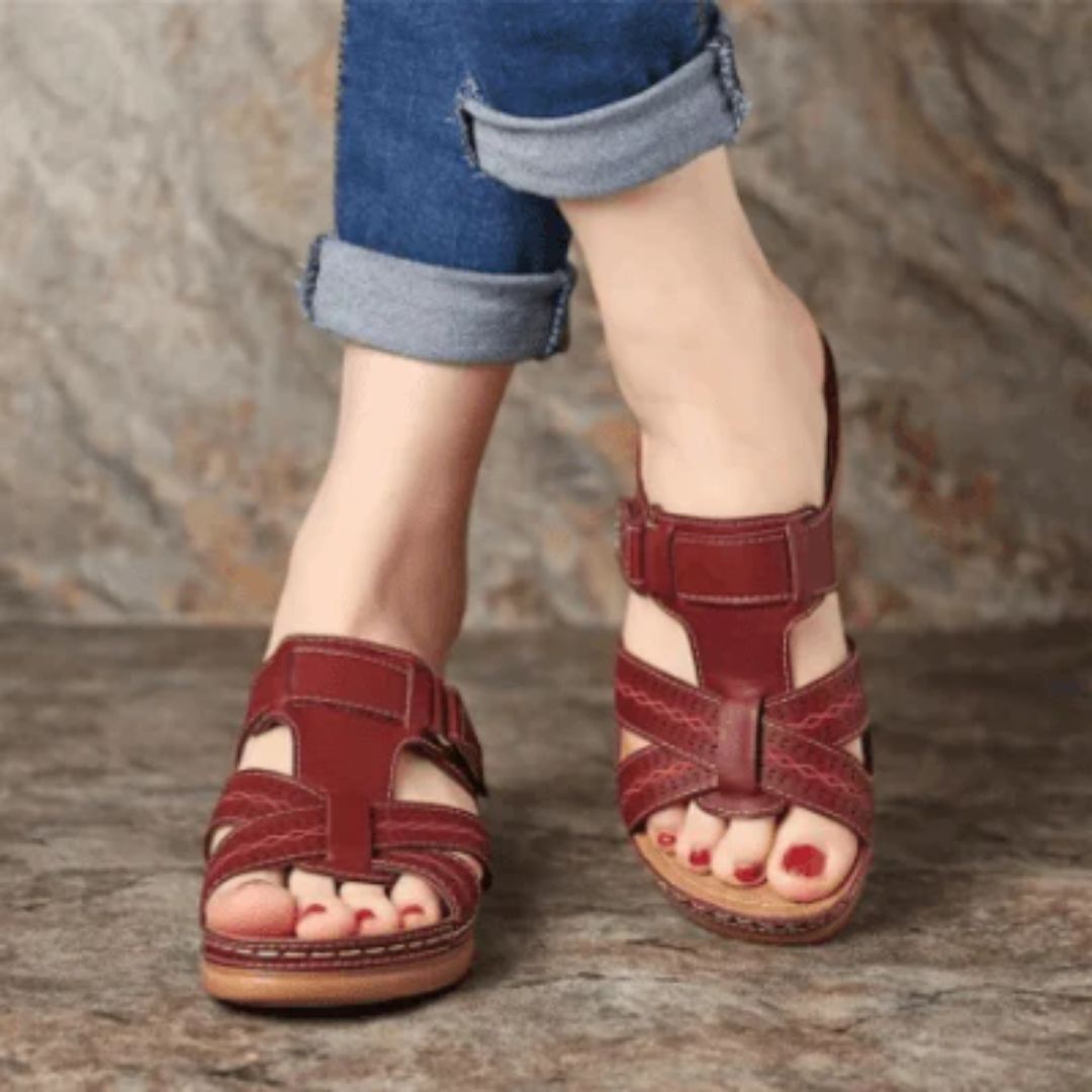 Slip-on Sandaler med Formad Innersula – Komfort & Stil för Kvinnor