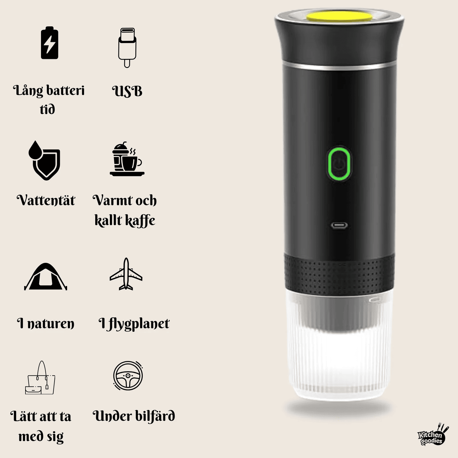 Kapselkaffemaskin med trådlös espresso-funktion