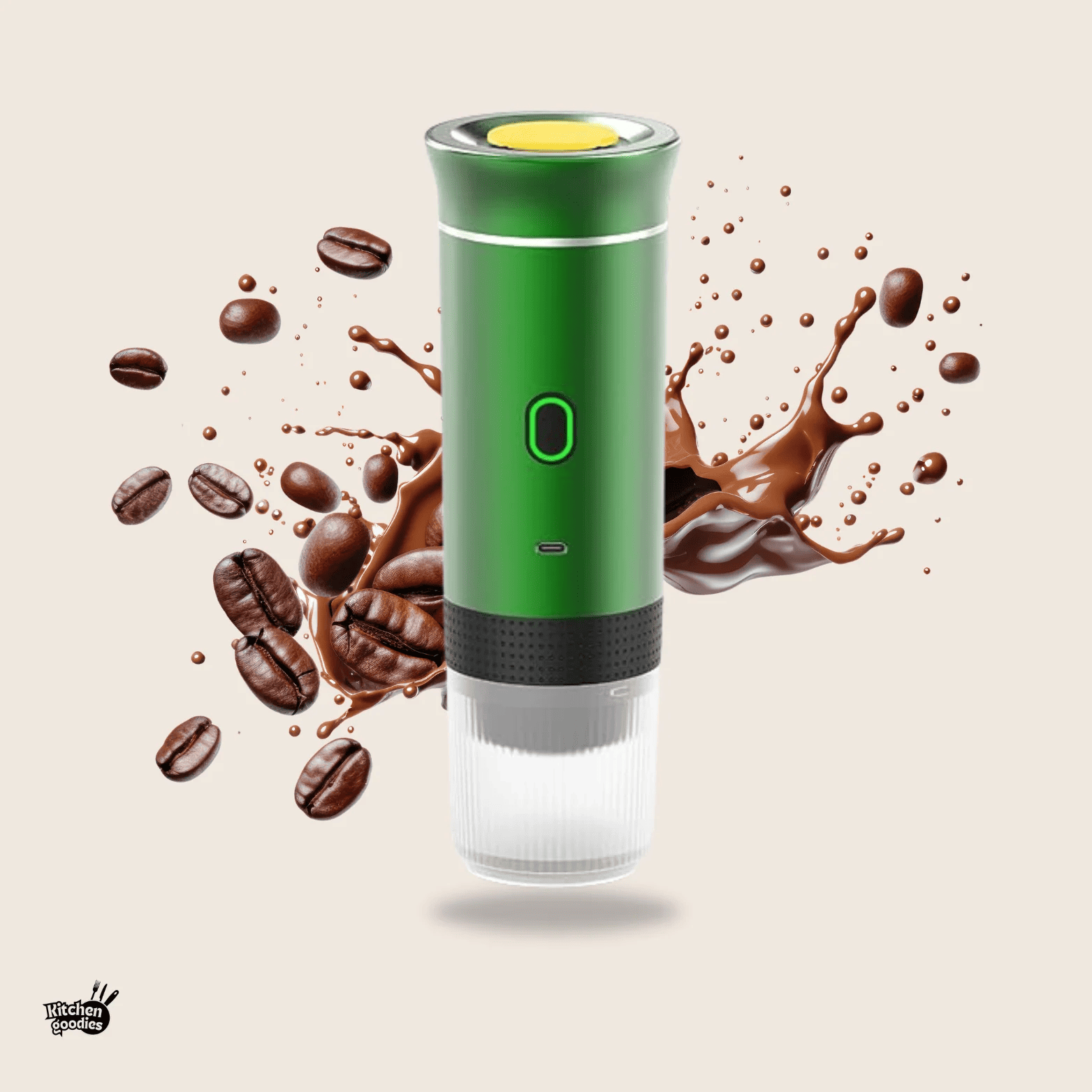 Trådlös kapselkaffemaskin för mält kaffe