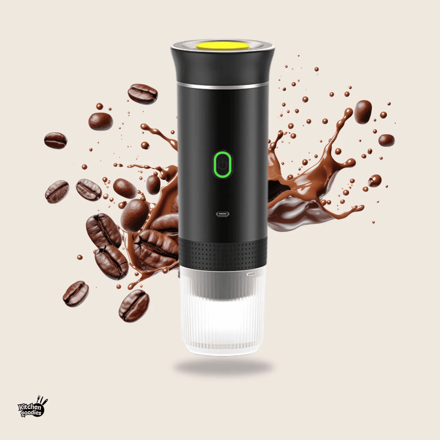 Trådlös kapselkaffemaskin för hemmabruk